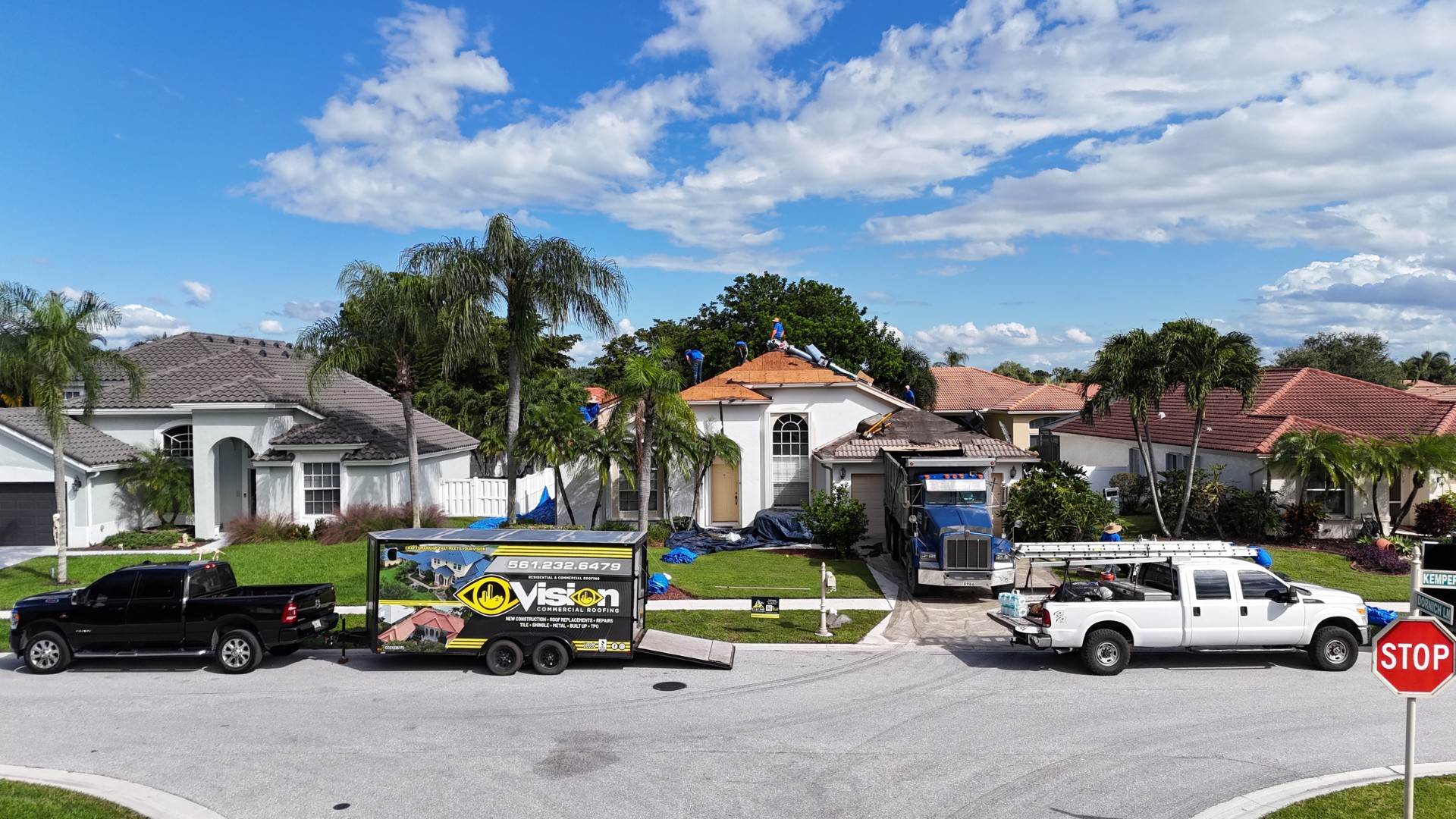 vision roofing doing a tile roof vision roofing doing a tile roof